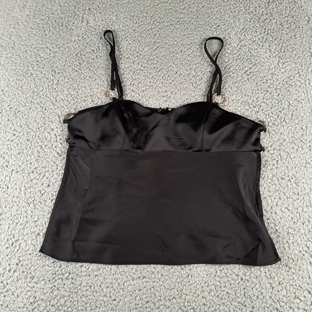 Urban Outfitters x‎ Silence + Noise Camisole Womens S Black Top Ring Detail NWT